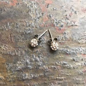 Silpada Sterling & Crystal stud earrings